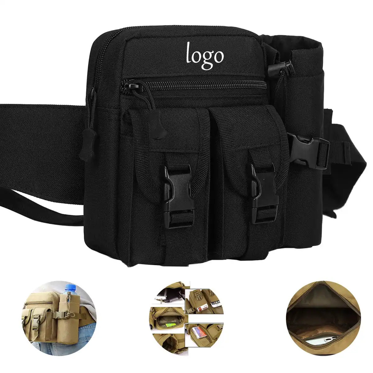Water Bottle Fanny Pack Oxford