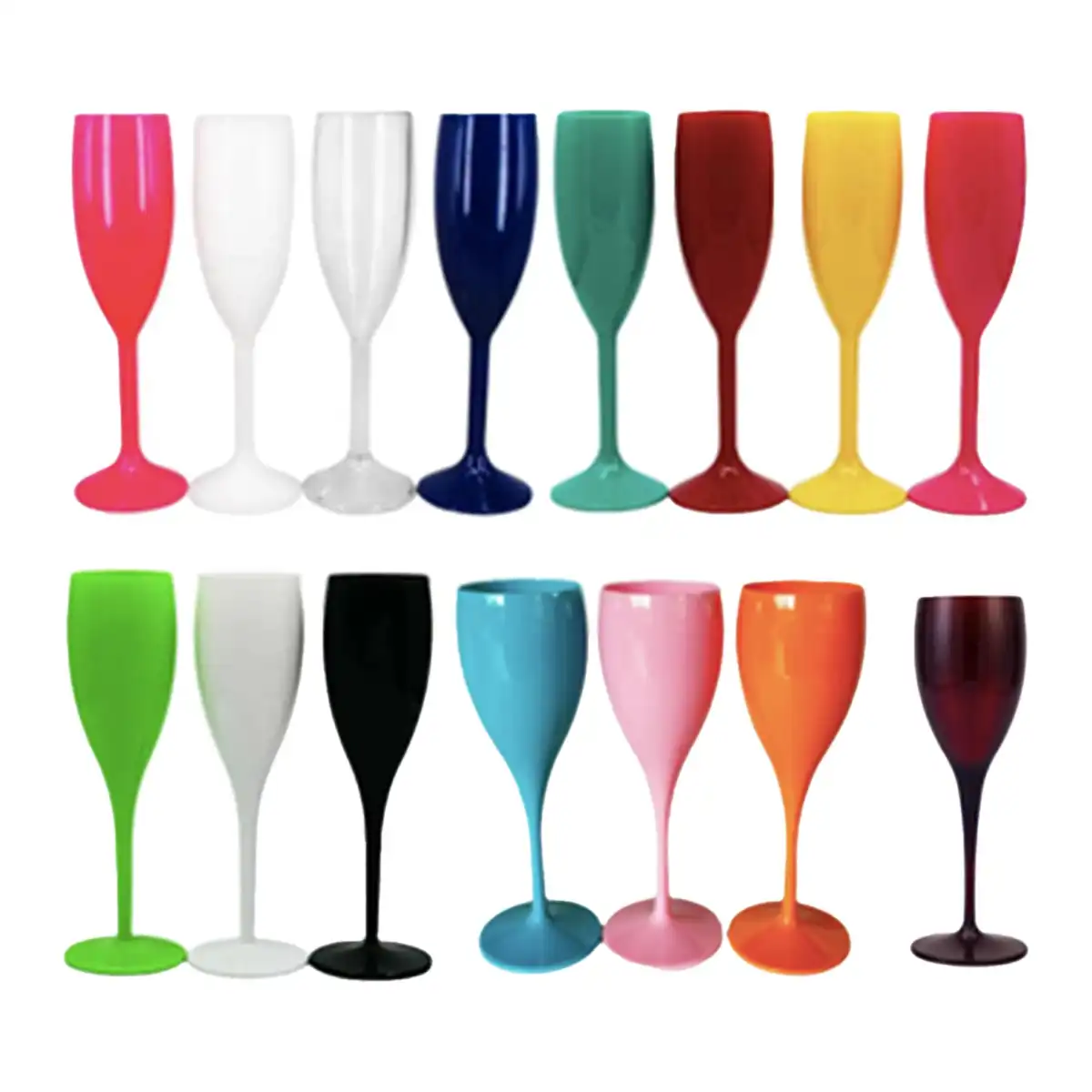 Shatterproof Crystal Clear Plastic Goblets alternate product angle
