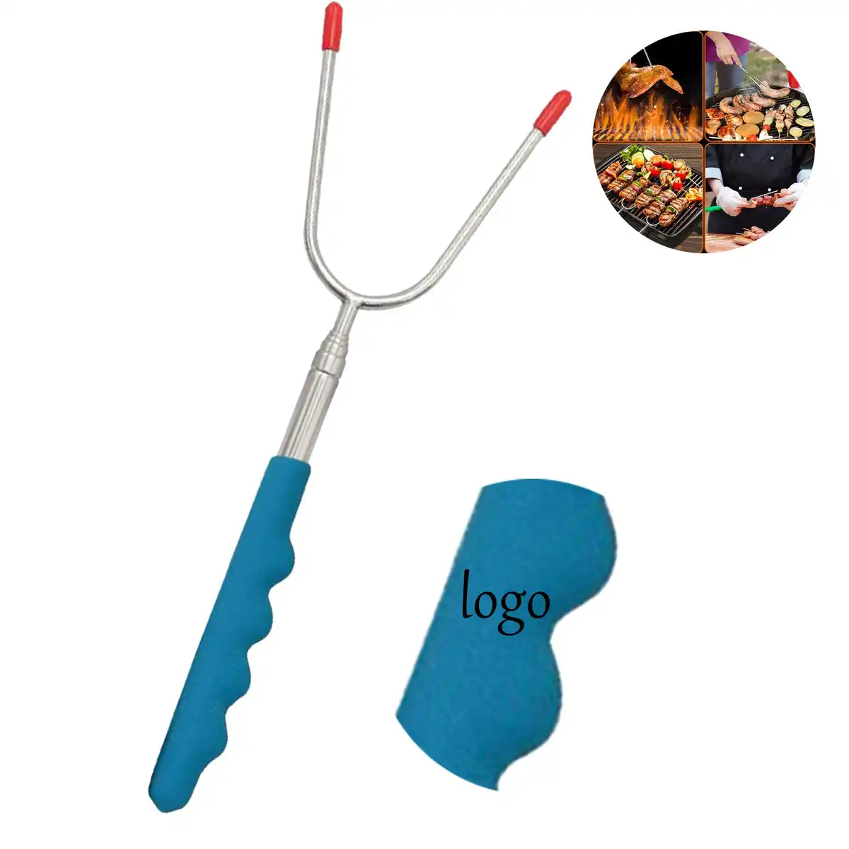 Telescopic Steel Roasting Sticks for Camping