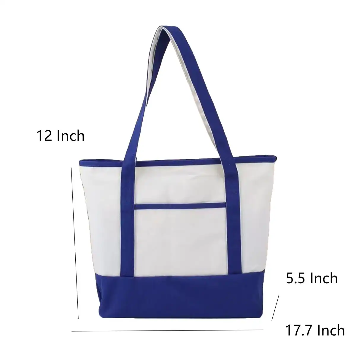 Heavy Duty Canvas Tote with Pockets product detail view