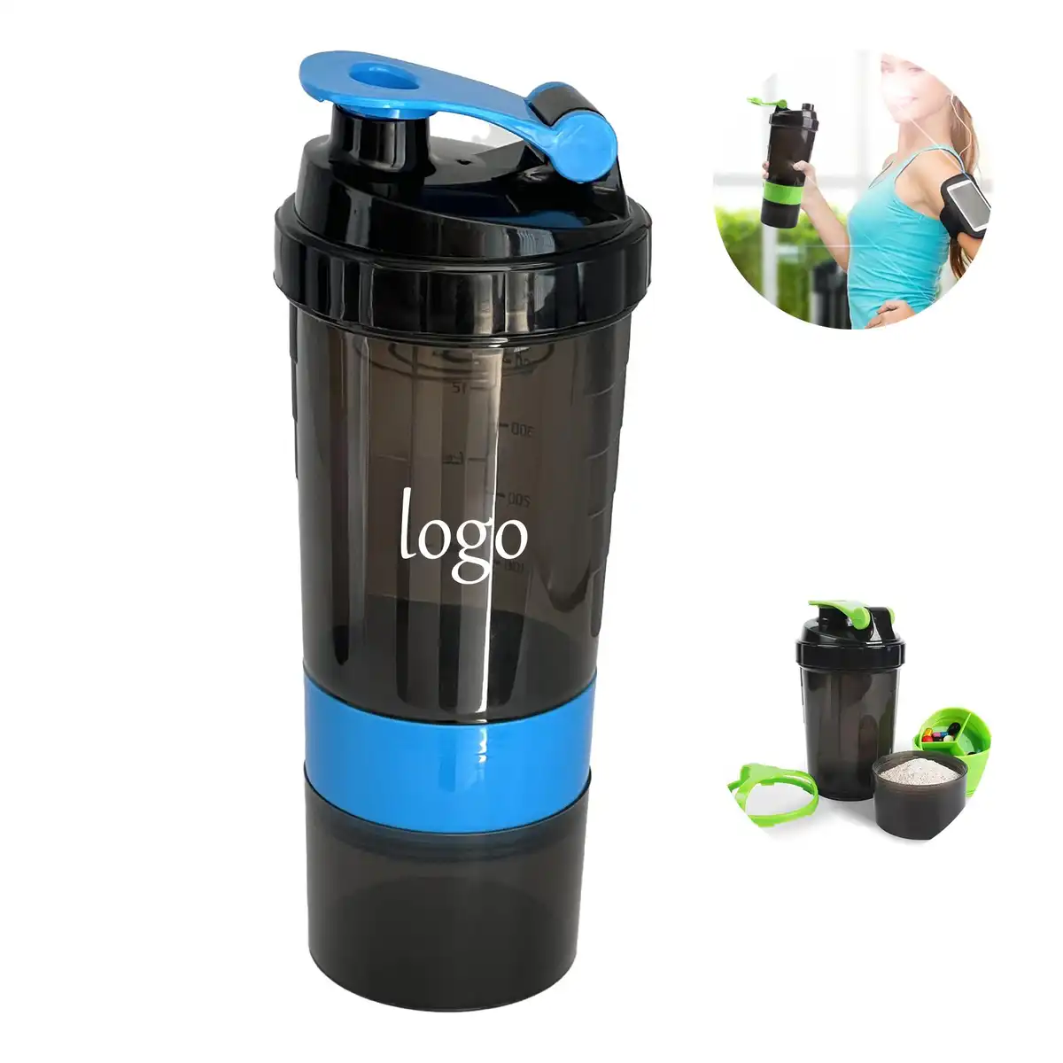 Leakproof Protein Shaker Mixer Bottle