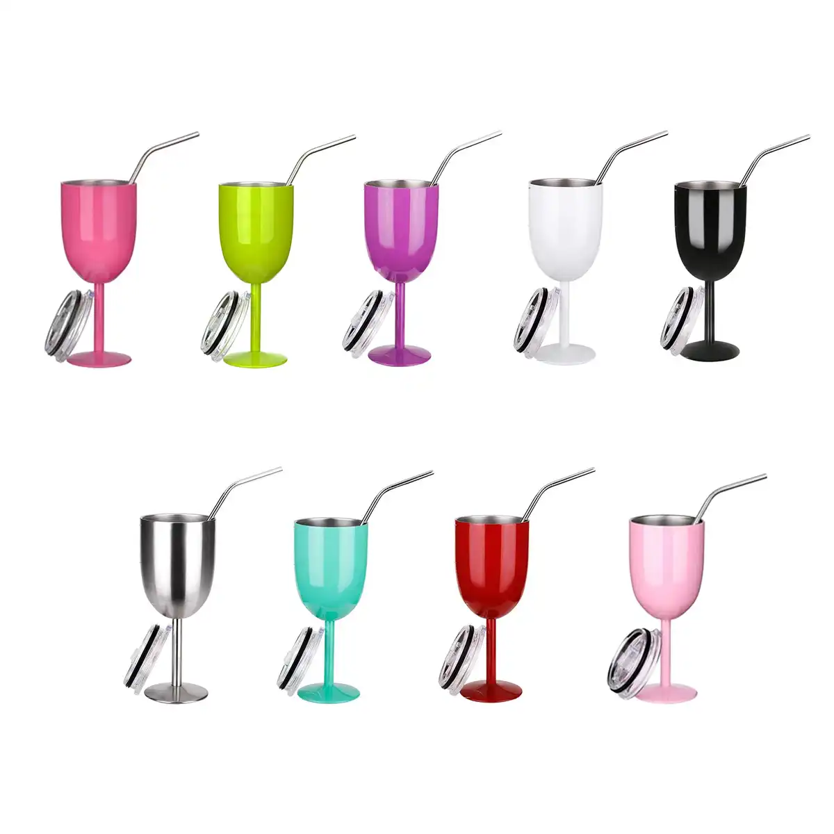 Double Wall Insulated Wine Tumbler alternate product angle
