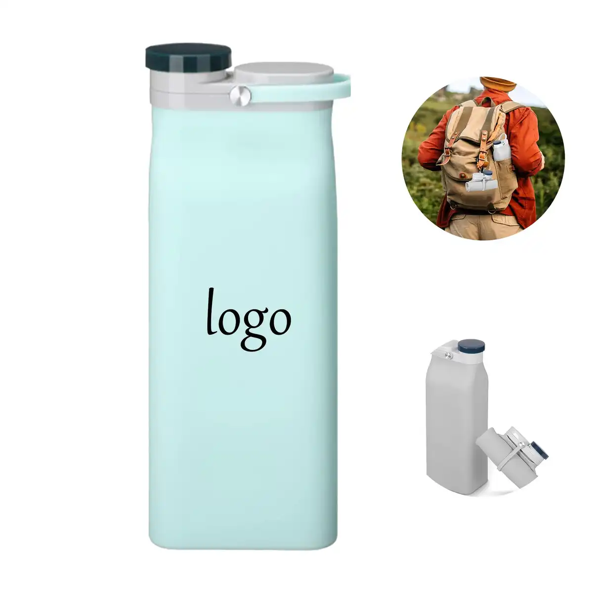 Collapsible Silicone Bottle On The Go