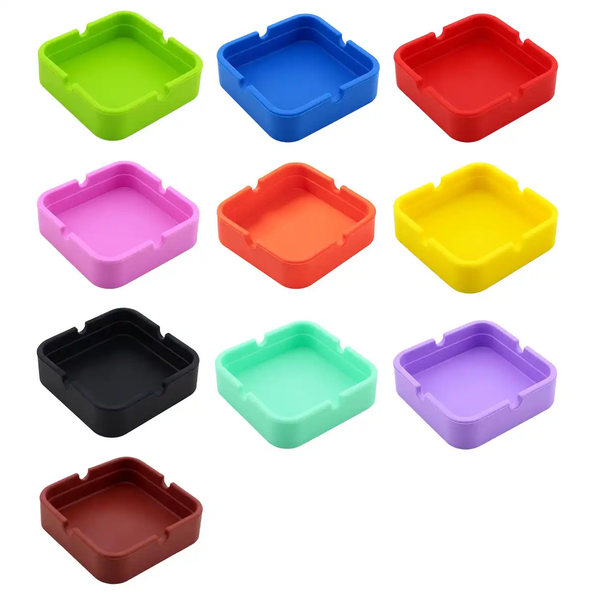 Heat Resistant Silicone Ashtray alternate product angle