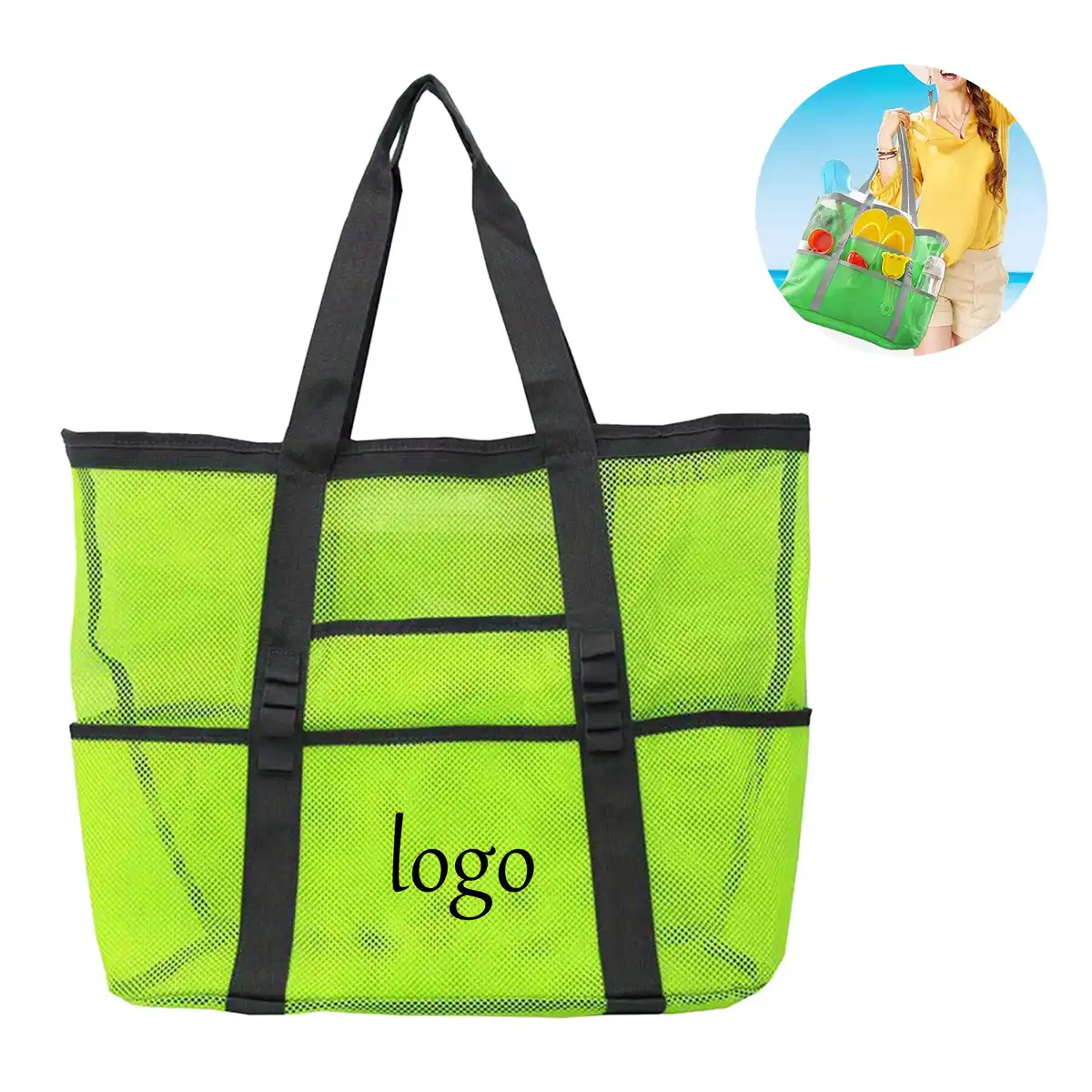 Quick Dry Mesh Beach Tote