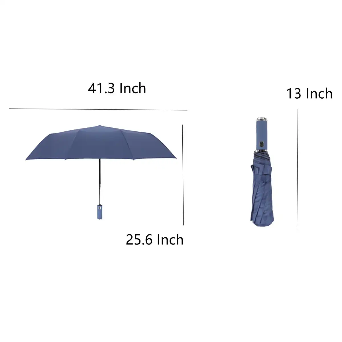 LED Windproof Folding Umbrella product detail view