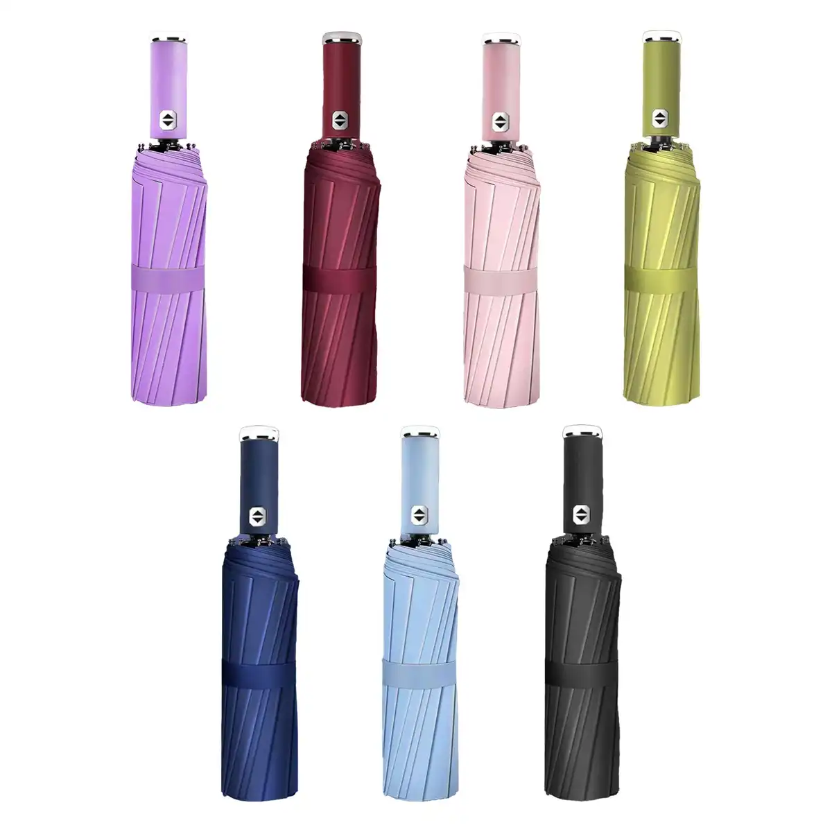 LED Windproof Folding Umbrella alternate product angle