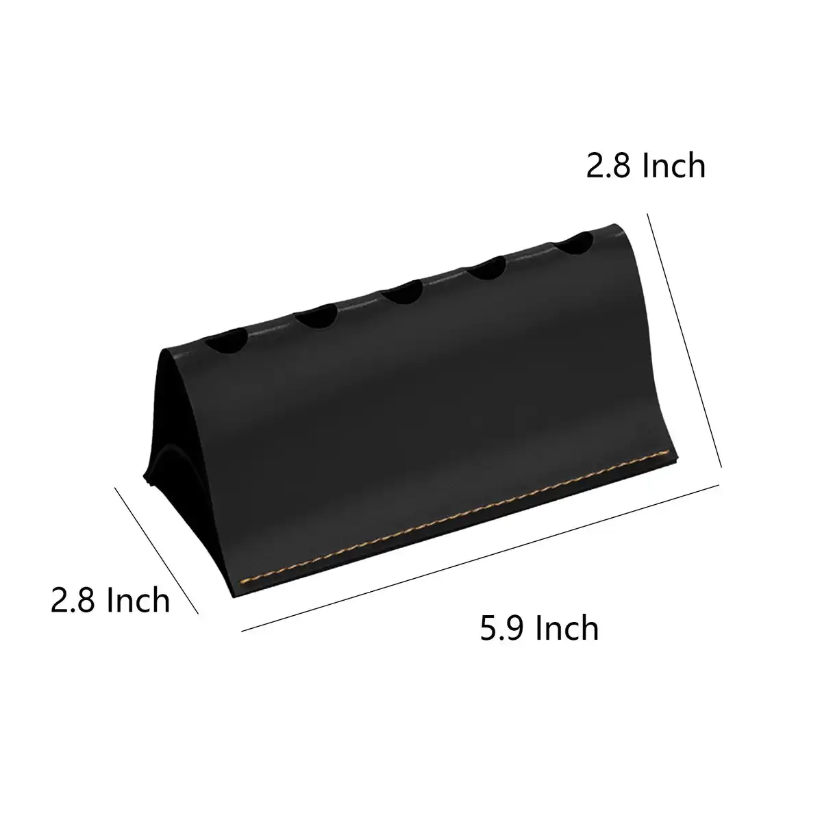 Vintage PU Leather Desk Pen Holder product detail view