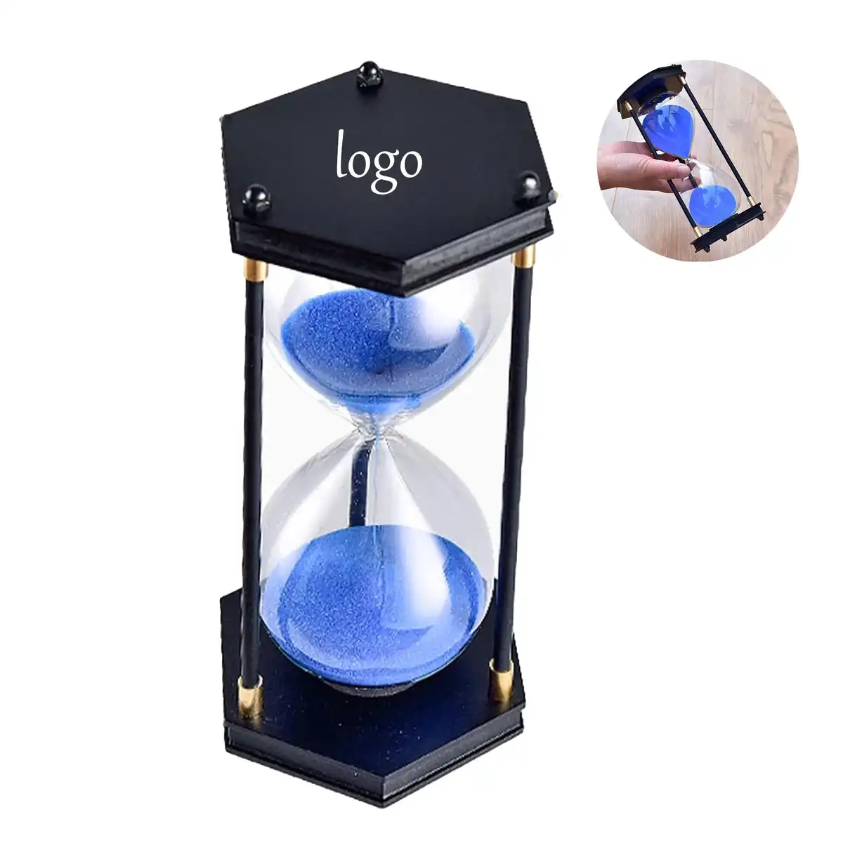 Elegant Glass Hourglass Timepiece