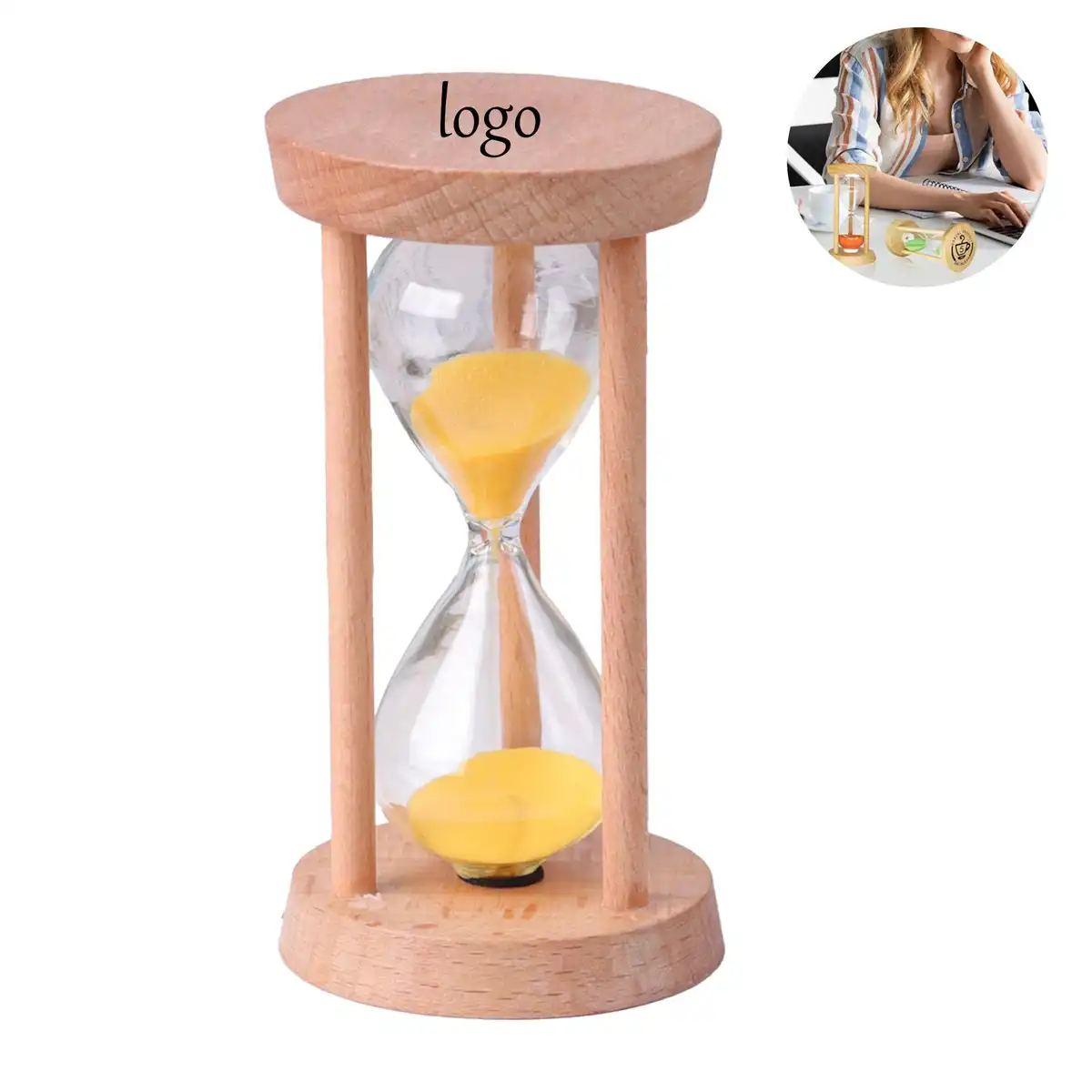 Wooden Hourglass Timer Sand Clock
