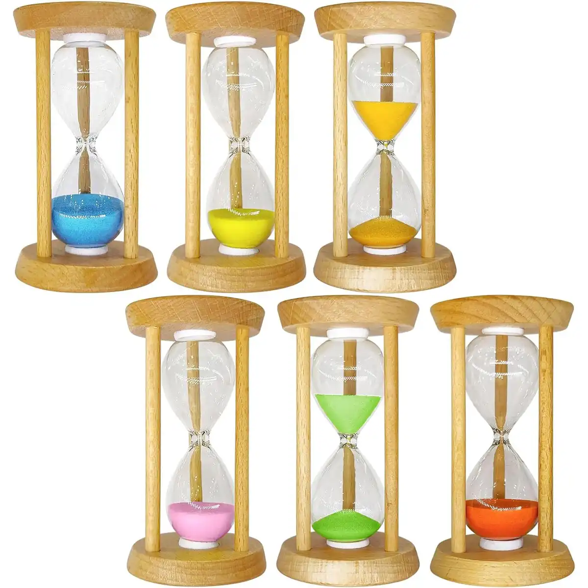 Wooden Hourglass Timer Sand Clock alternate product angle