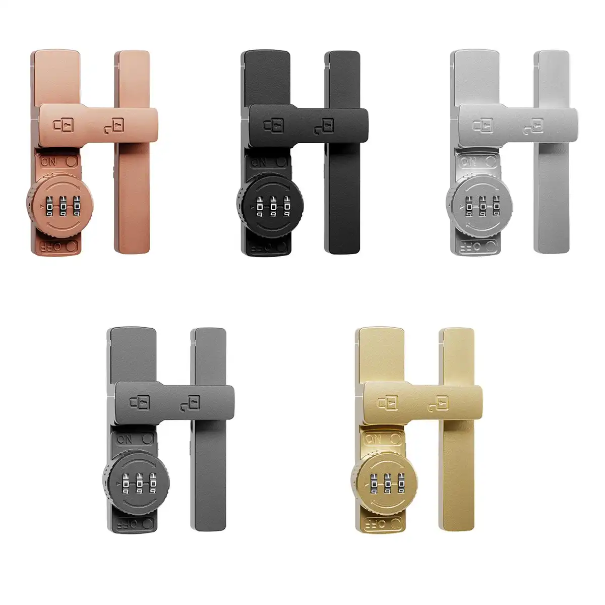 Secure Zinc Alloy Gate Lock alternate product angle