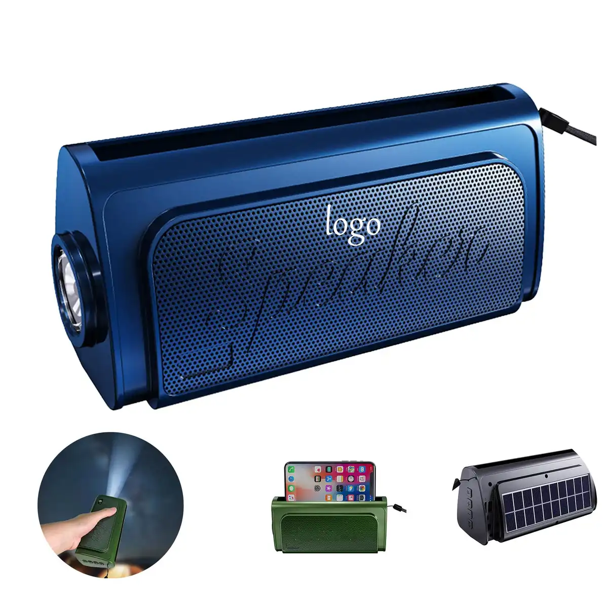 Solar Lantern Speaker Flashlight Combo