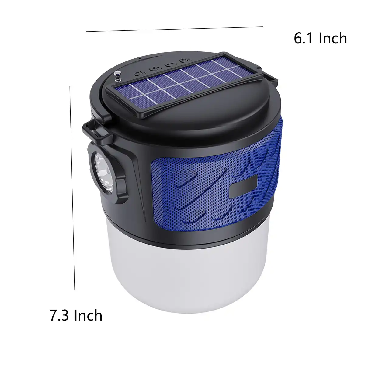 Solar Speaker Lantern with Flashlight product detail view