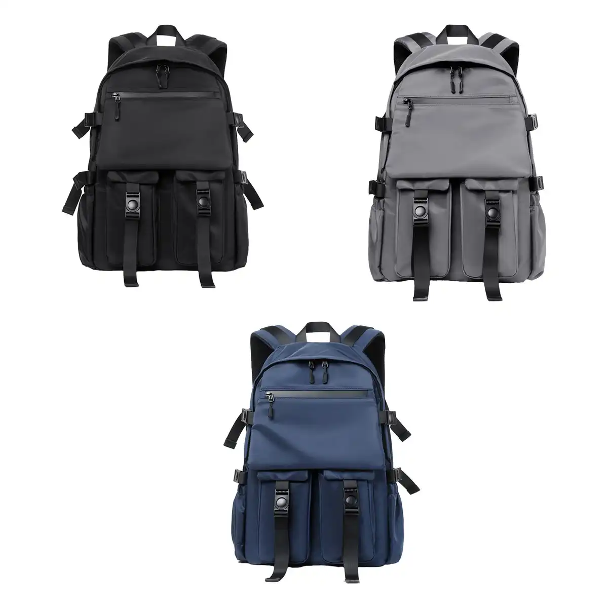 Urban Commuter Backpack with Earbuds Pouch alternate product angle