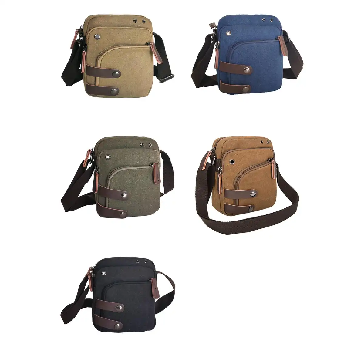 Water Resistant Nylon Sling Bag alternate product angle