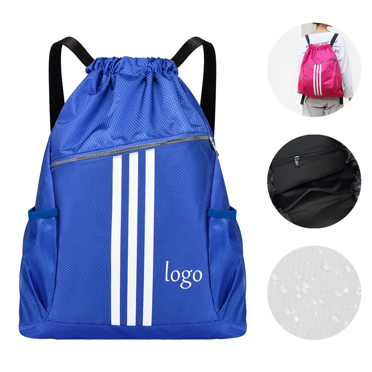 Lightweight Oxford Drawstring Gym Sack