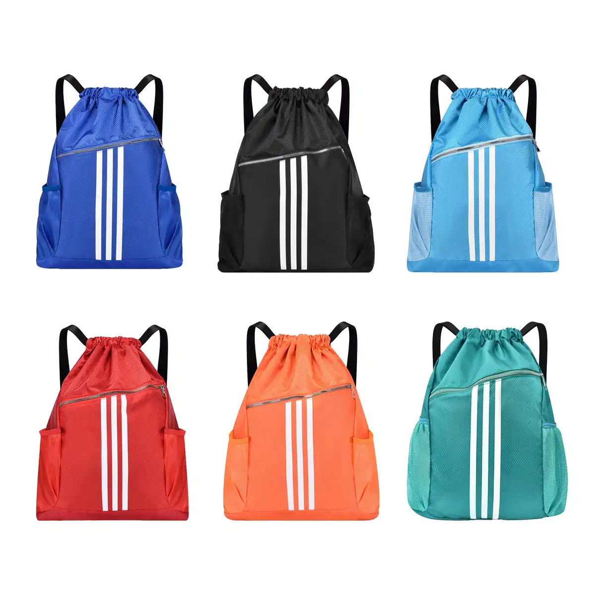 Lightweight Oxford Drawstring Gym Sack alternate product angle