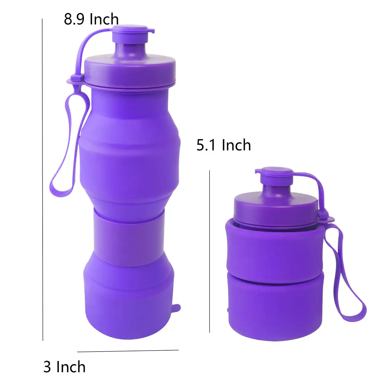 BPA Free Collapsible Travel Bottle product detail view
