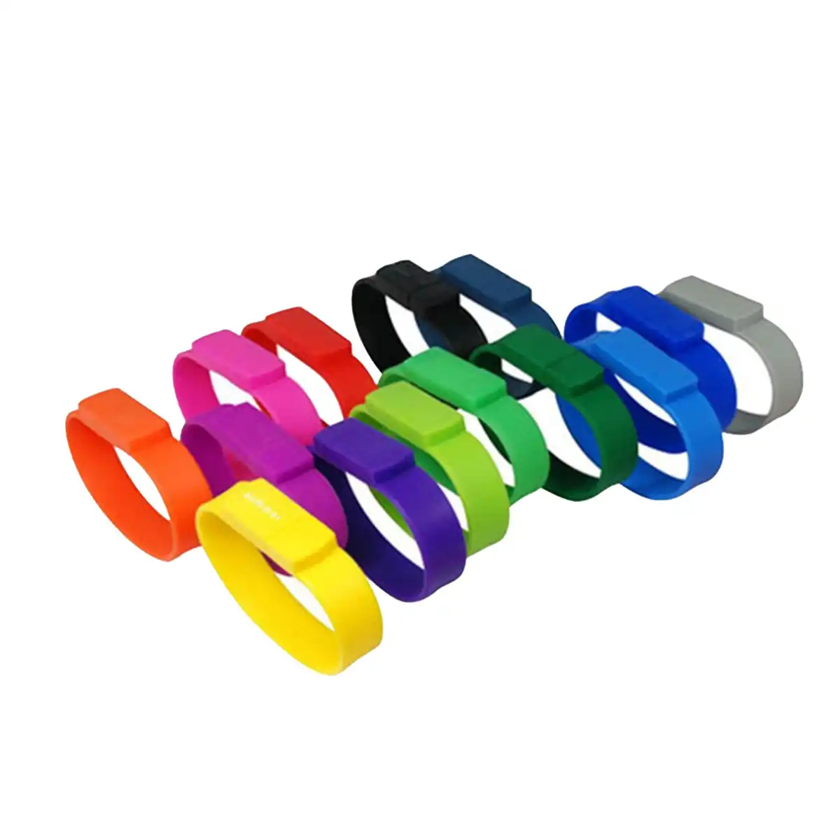 Flexible Silicone USB Bracelet Drive alternate product angle