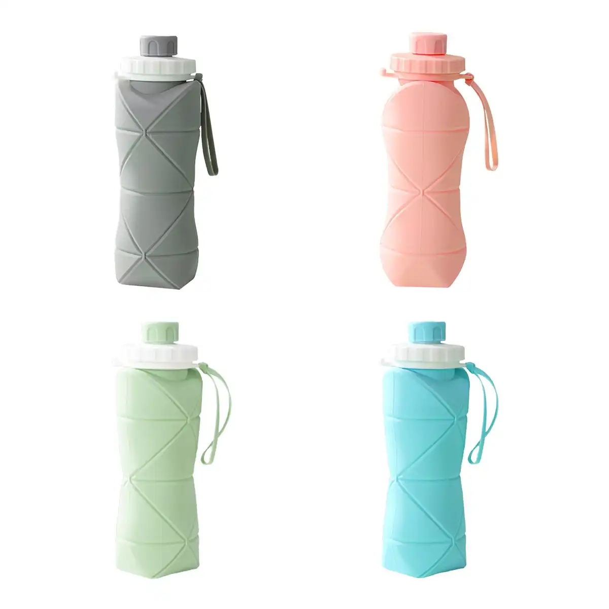 Compact Foldable Silicone Hydration Bottle alternate product angle