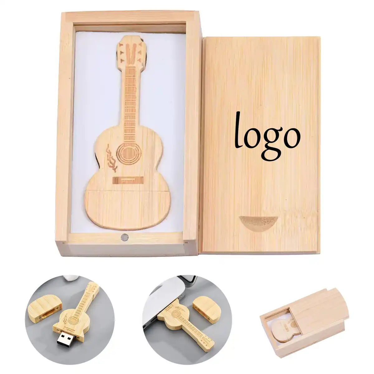 Wooden Guitar USB Drive 32GB