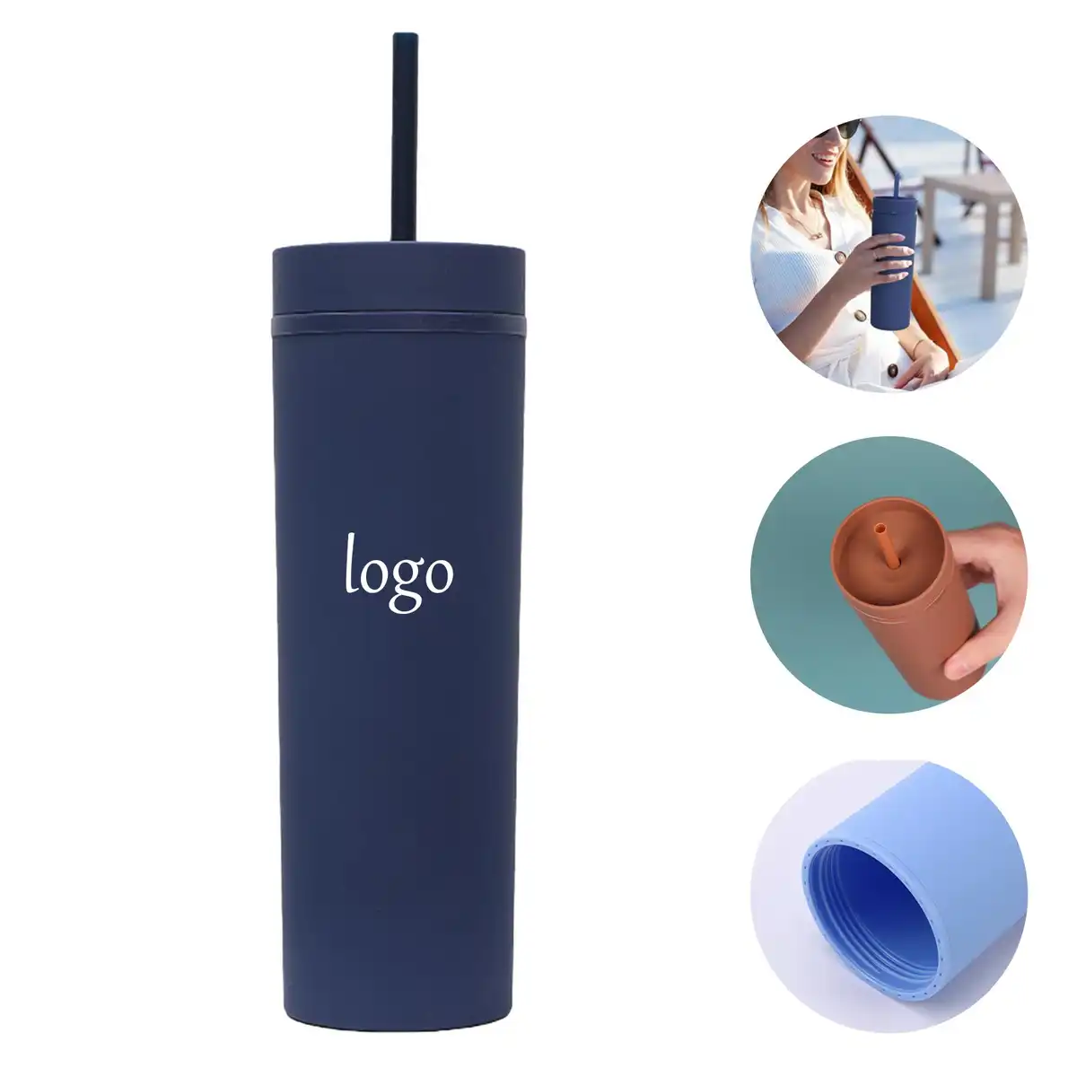 16oz Insulated Straw Tumbler