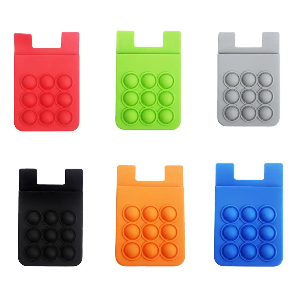 Slim Silicone Phone Card Holder alternate product angle