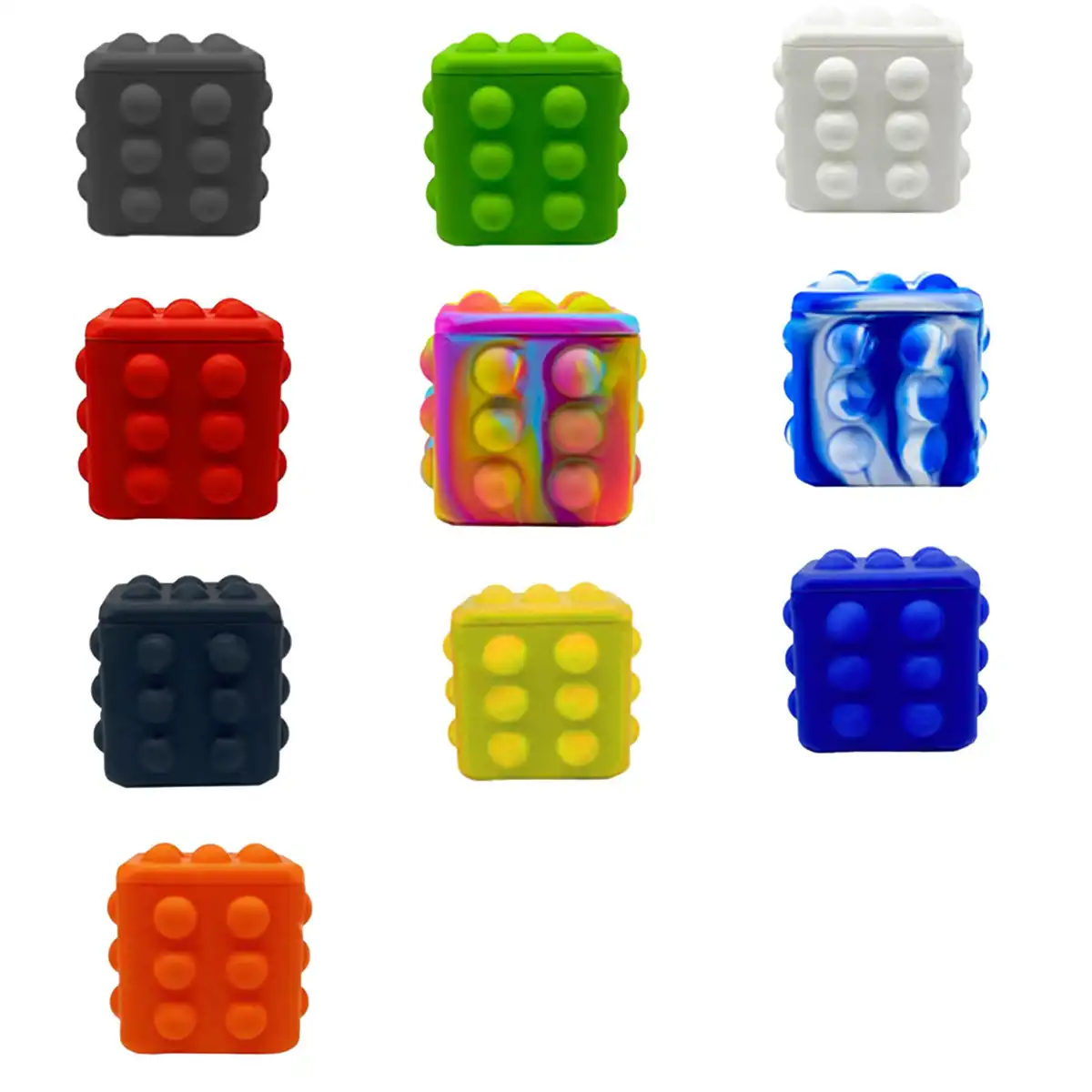 Square Push Pop Fidget Toy alternate product angle