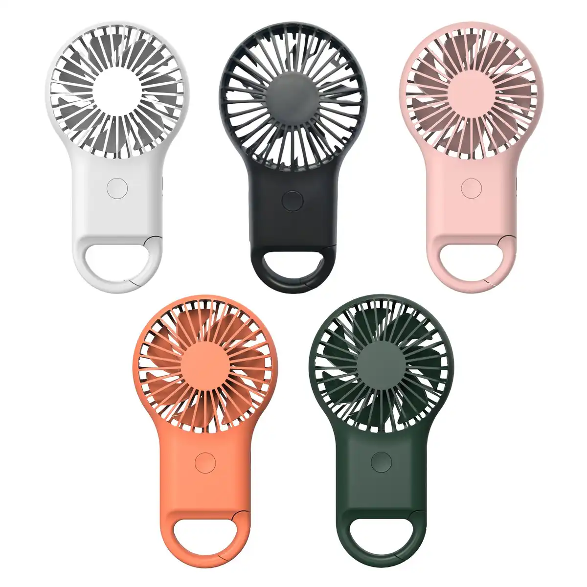 Rechargeable Carabiner Clip Fan Tri Speed alternate product angle