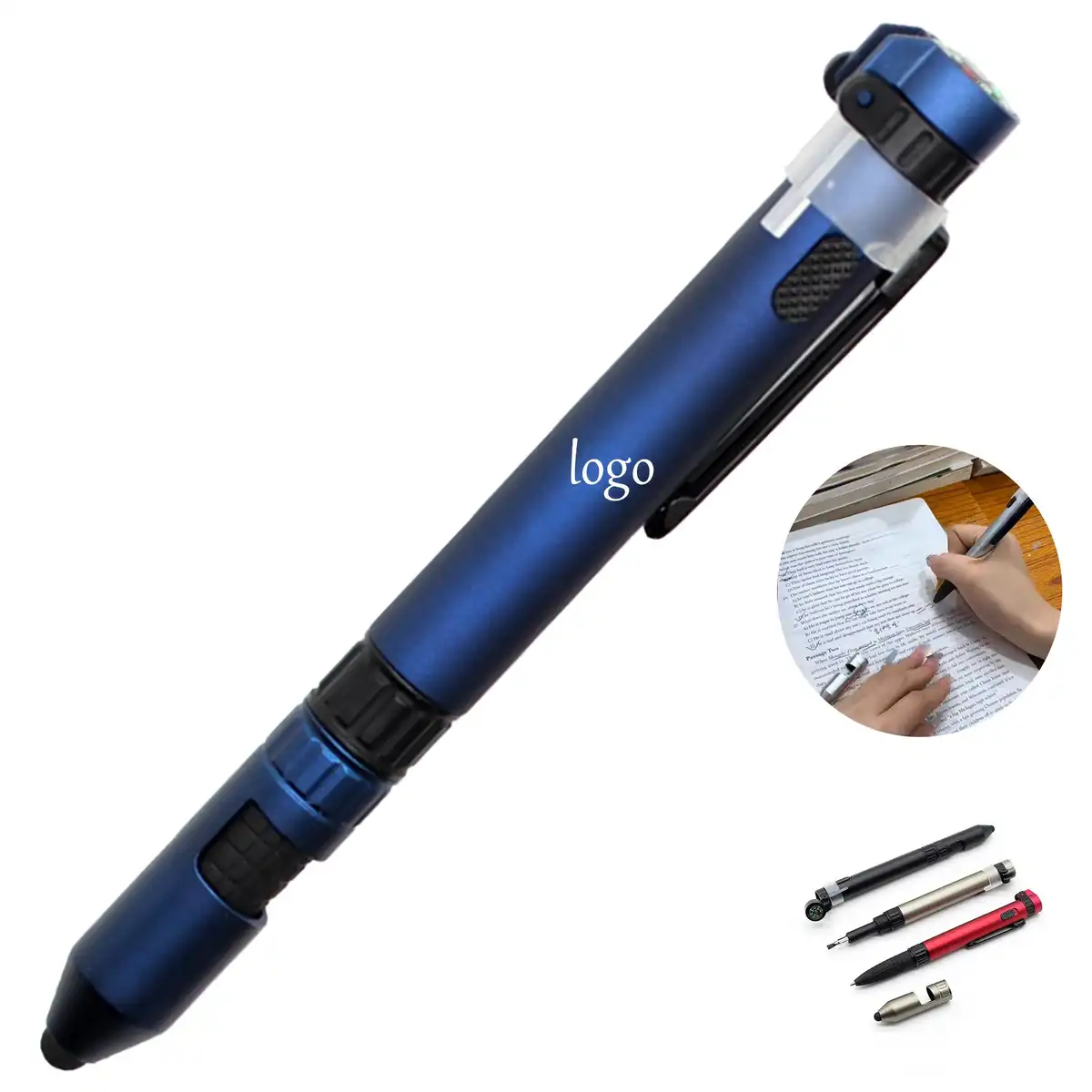 6-in-1 EDC Pen with LED Light