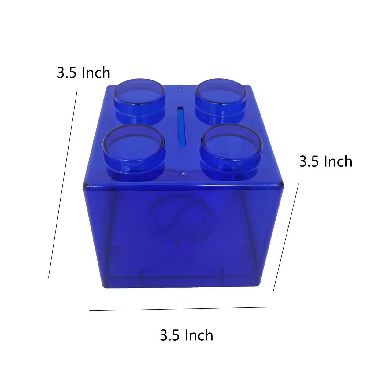 Colorful Acrylic Savings Coin Bank Blocks product detail view