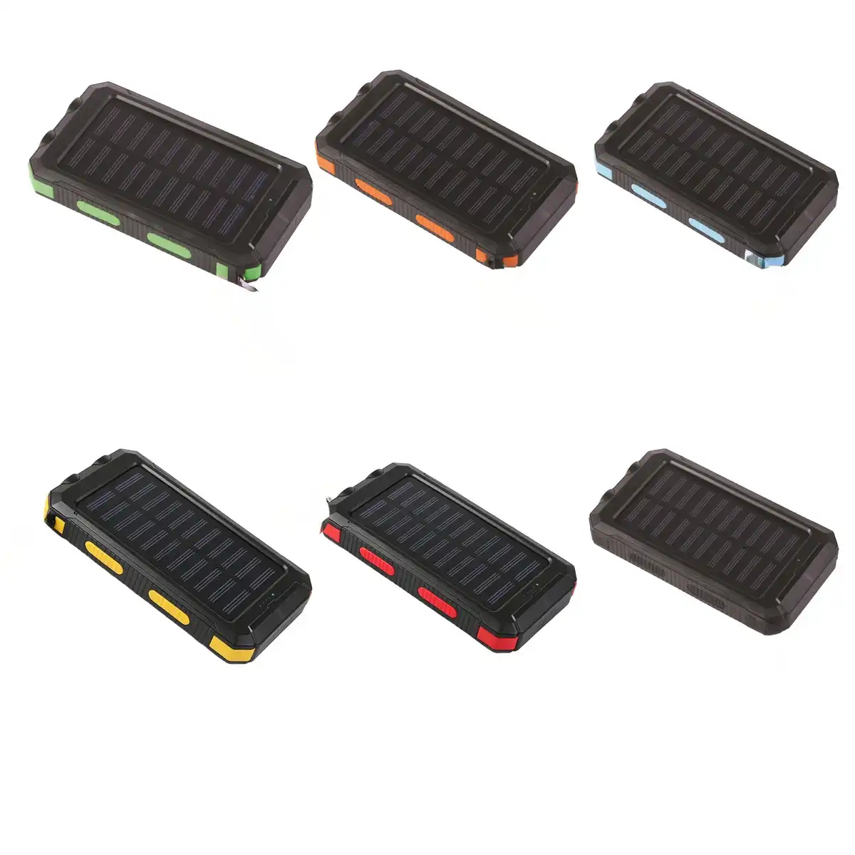Rugged Solar Charger with Dual Lights alternate product angle