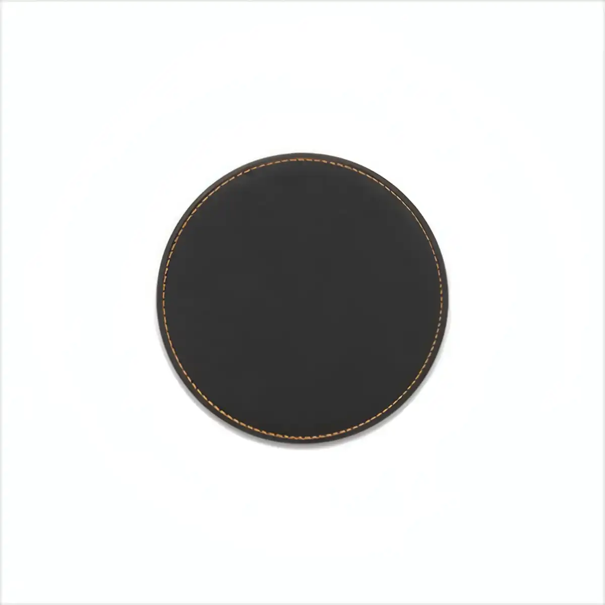 Elegant Leather Coaster Set with Holder product detail view