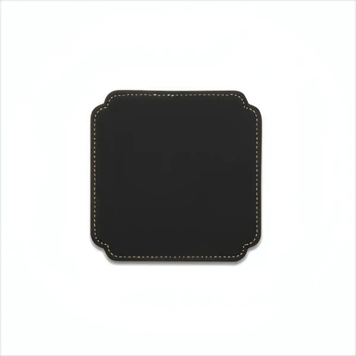 Elegant Leather Coaster Set with Holder additional product view