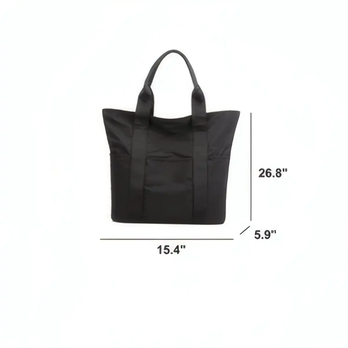 Waterproof Nylon Tote with Pockets product detail view