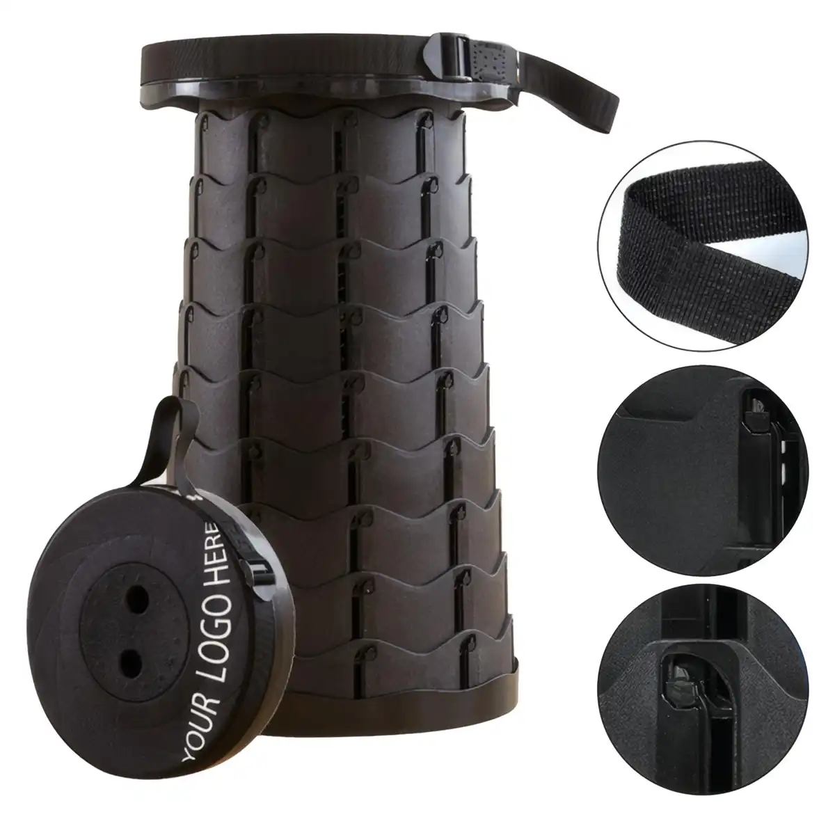 Portable Retractable Stool Heavy Duty alternate product angle