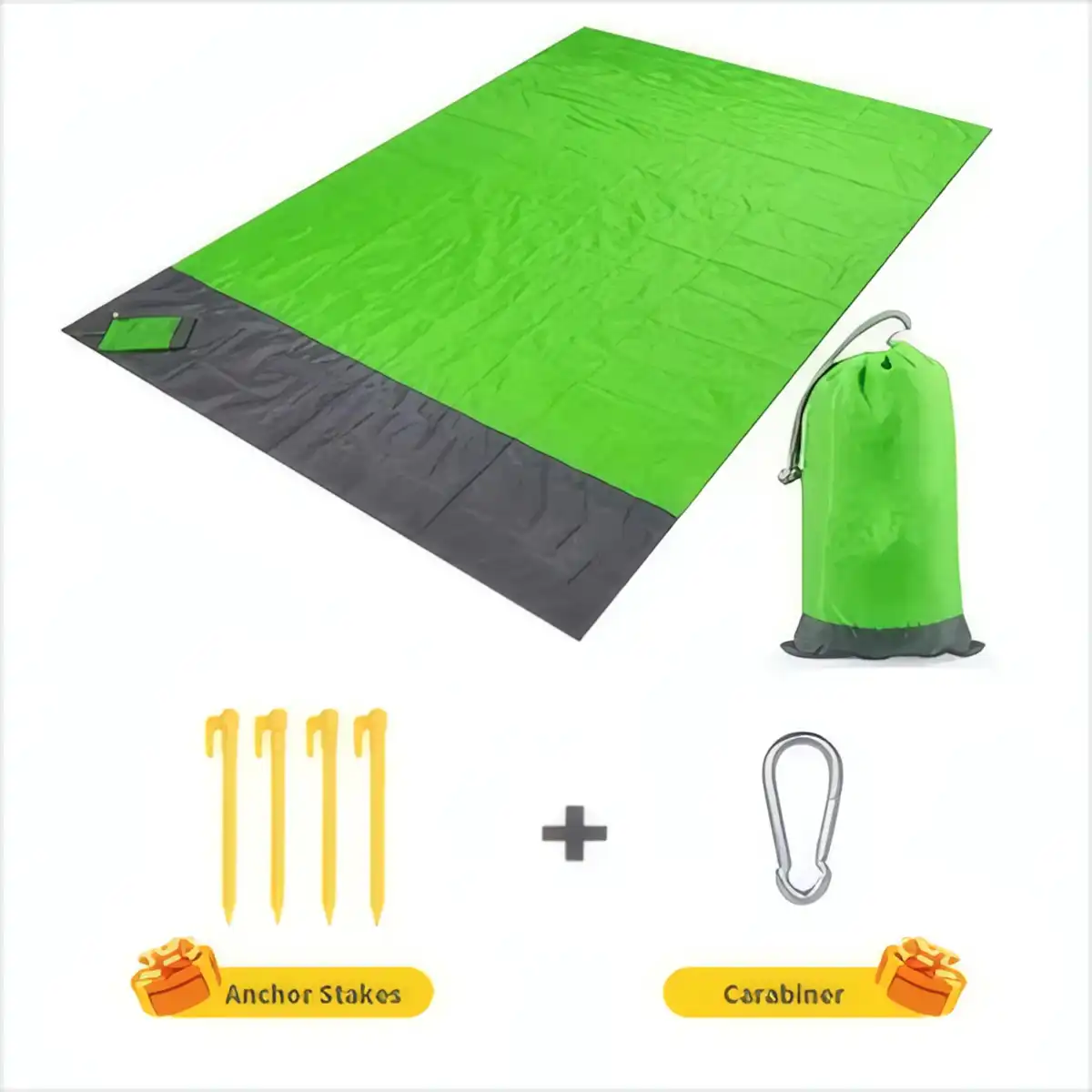 Ultralight Sandproof Folding Beach Mat alternate product angle