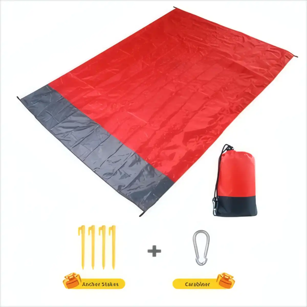 Ultralight Sandproof Folding Beach Mat custom logo imprint view
