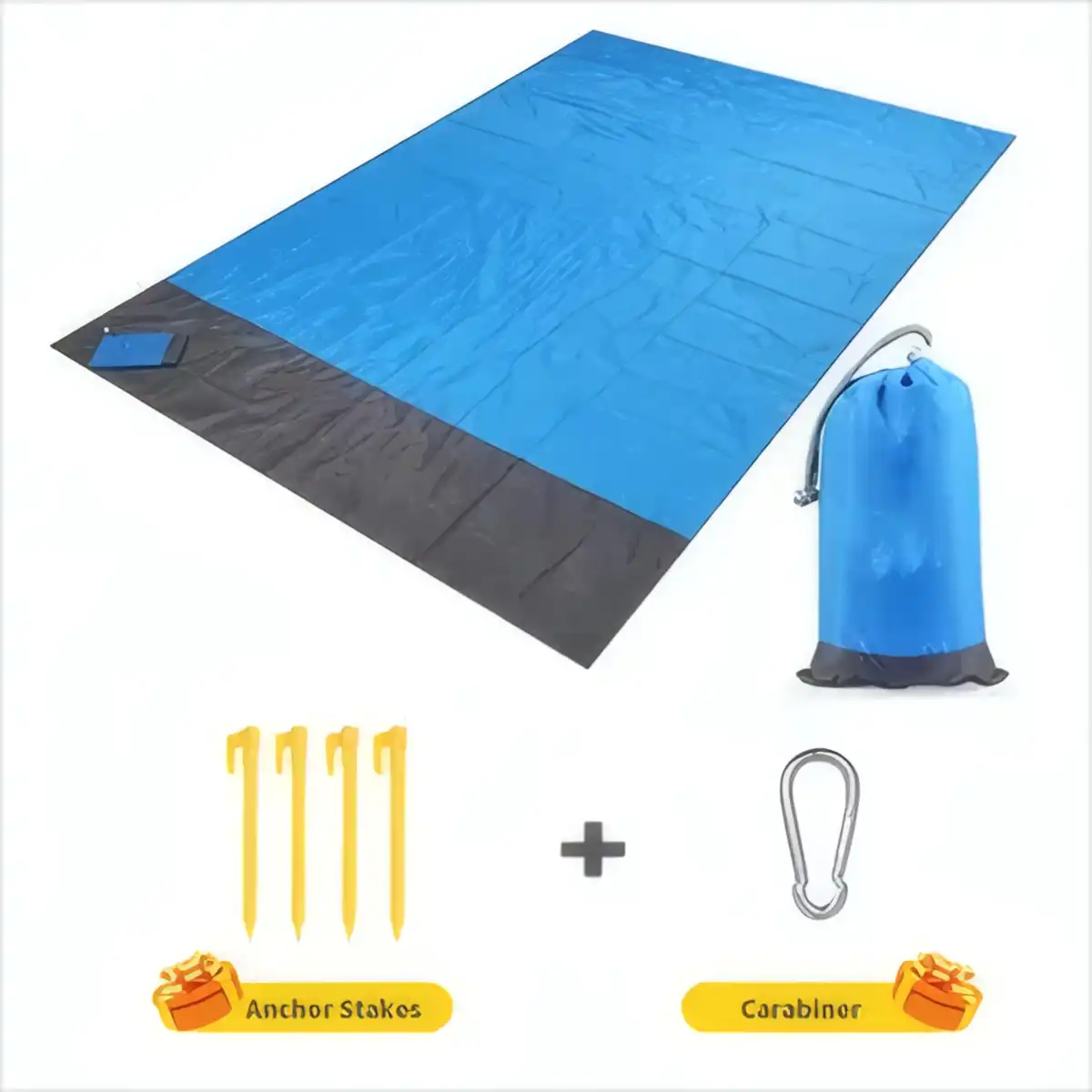 Ultralight Sandproof Folding Beach Mat product in use
