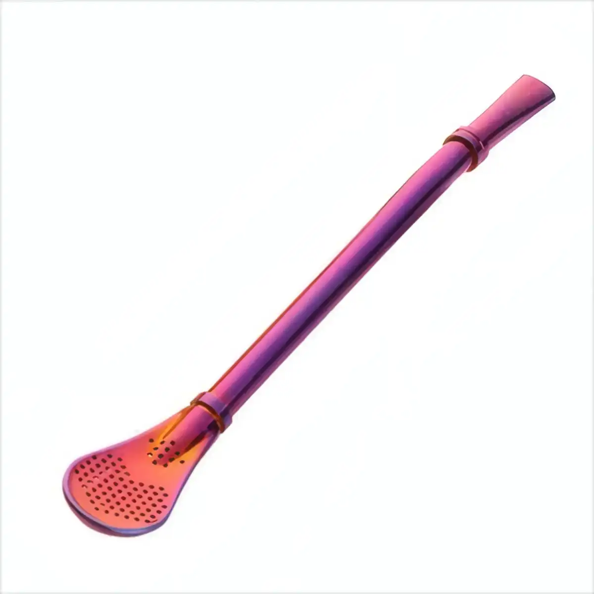 Premium Stainless Steel Spoon Straws custom logo imprint view