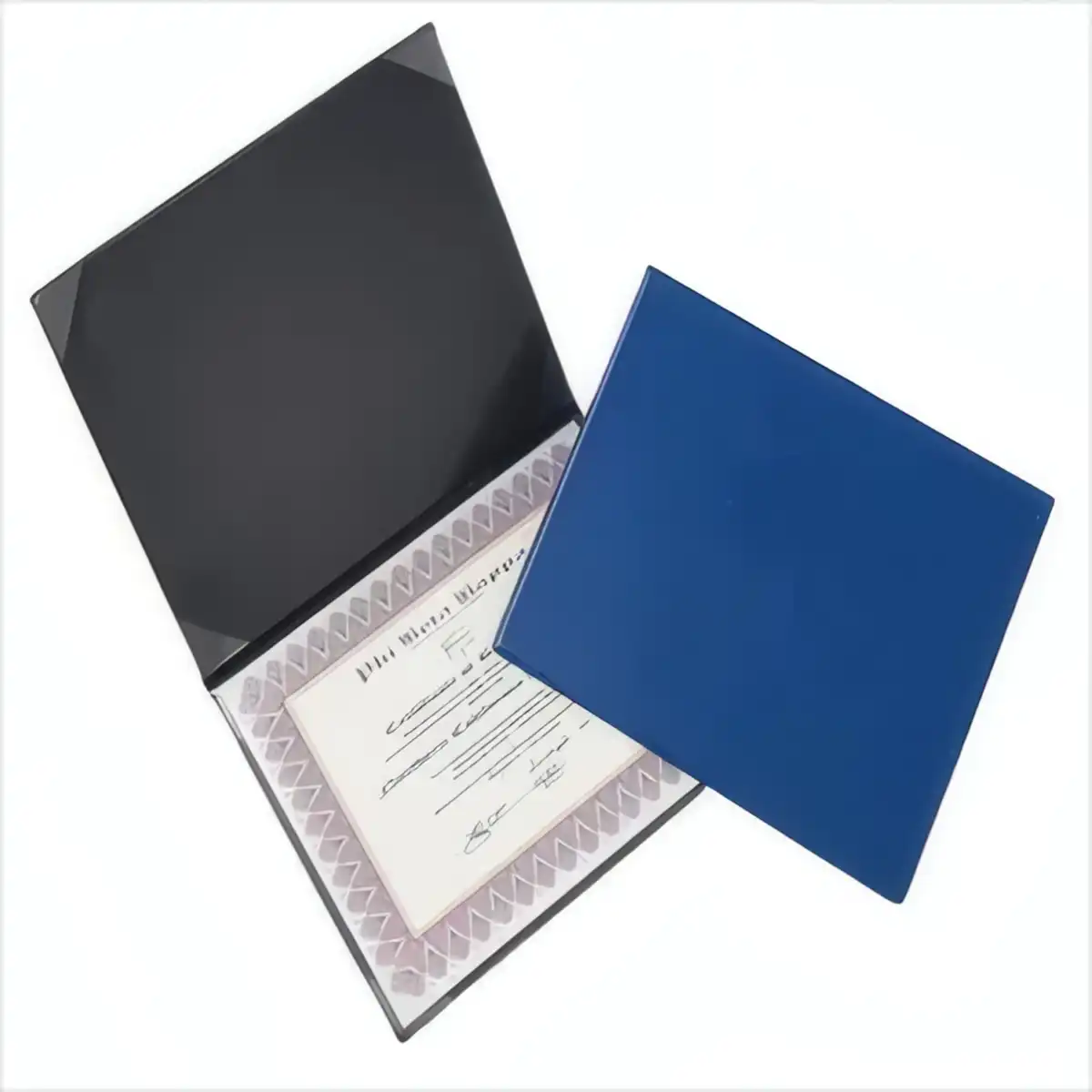 Elegant Leather Diploma Presentation Portfolio alternate product angle