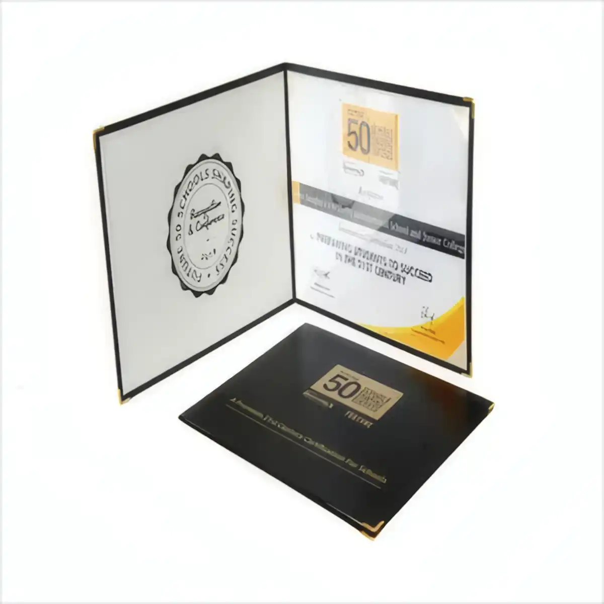 Elegant Leather Diploma Presentation Portfolio additional product view