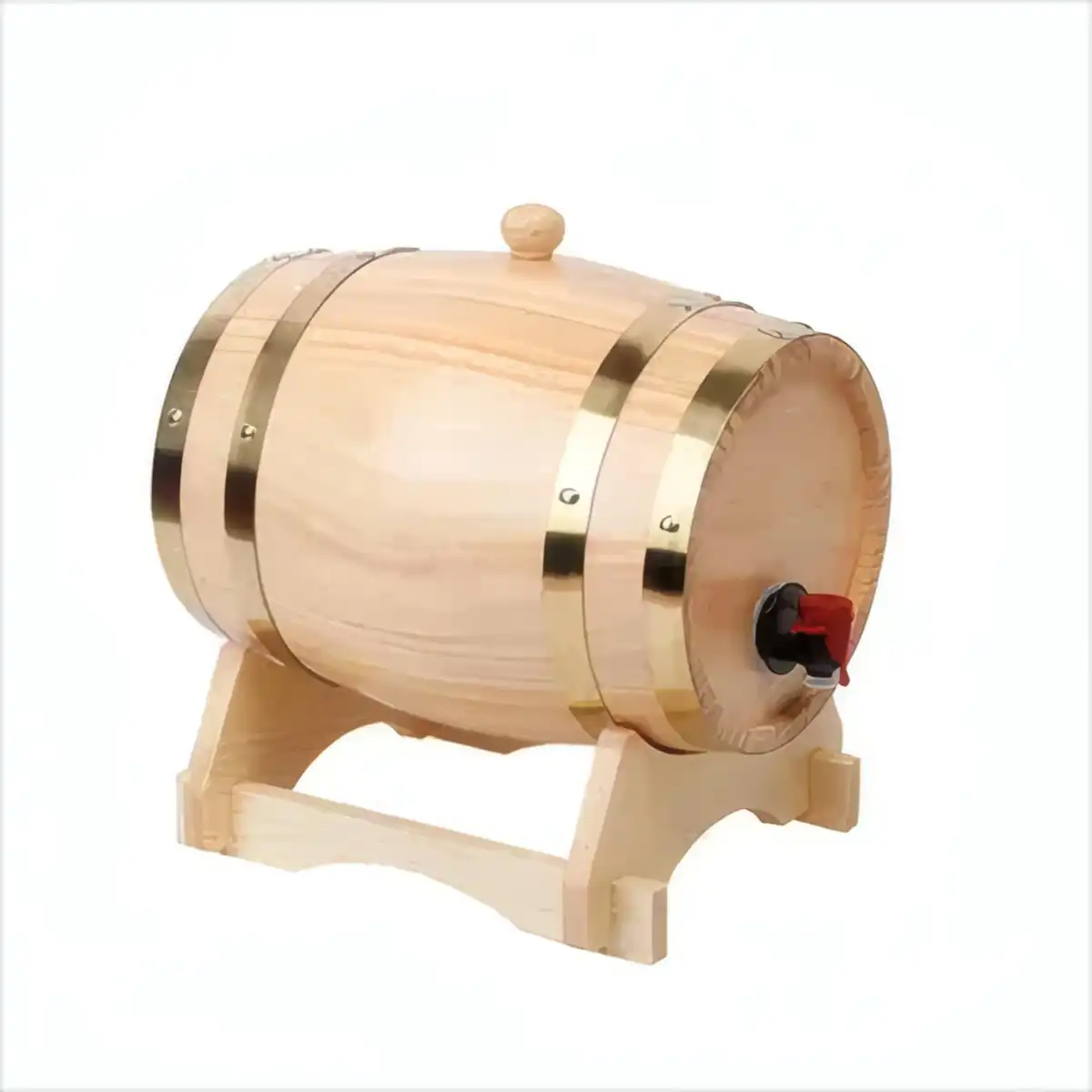 Premium Pine Whiskey Barrel Dispenser additional product view