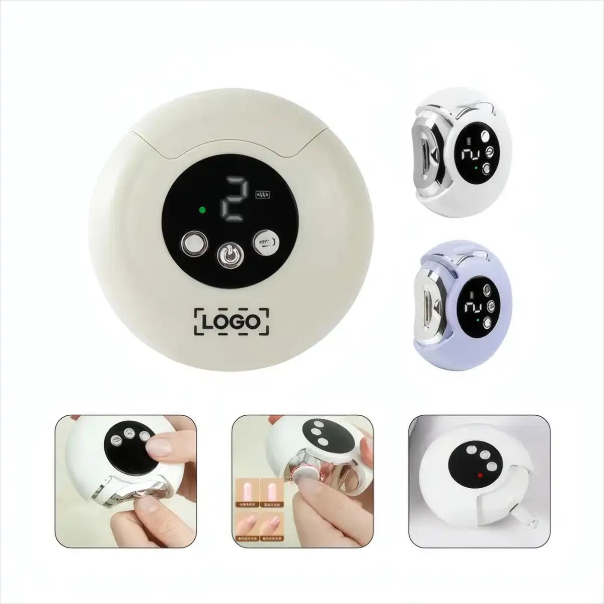 Electric Nail Trimmer with LED Light