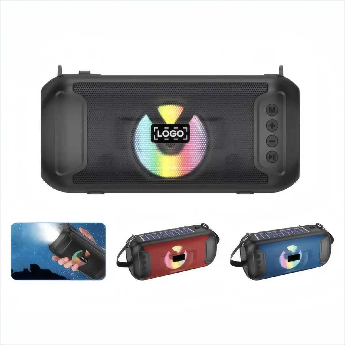 Rugged Waterproof Speaker Flashlight Combo