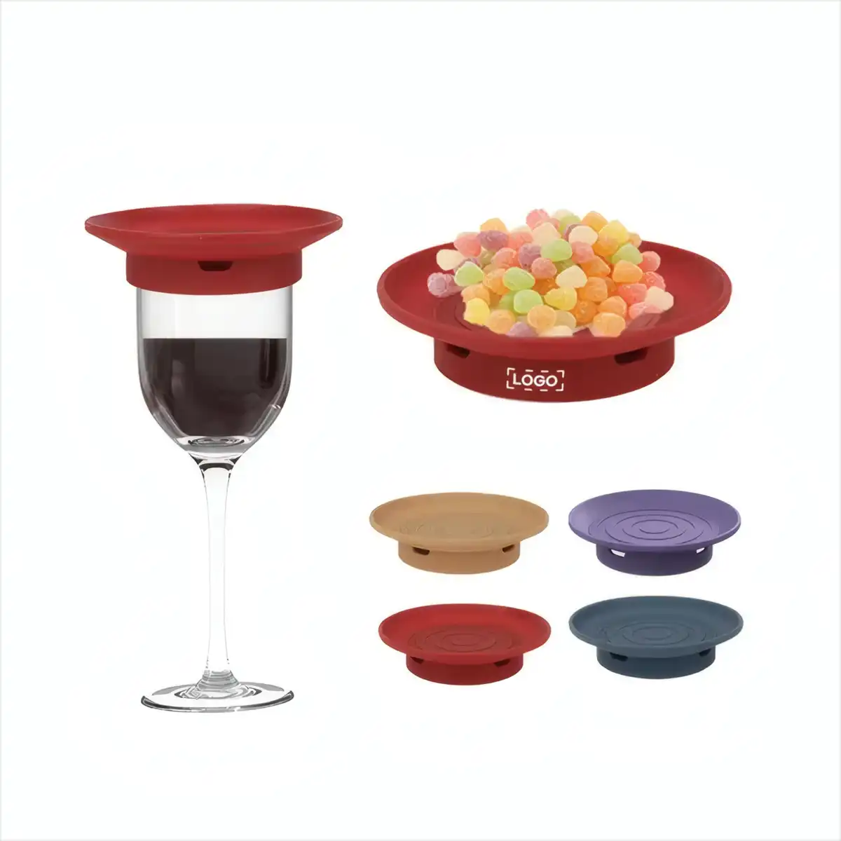 Elegant Silicone Coasters for Drinks