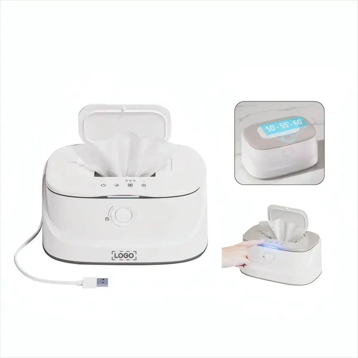Warm Wipe Dispenser with Night Light