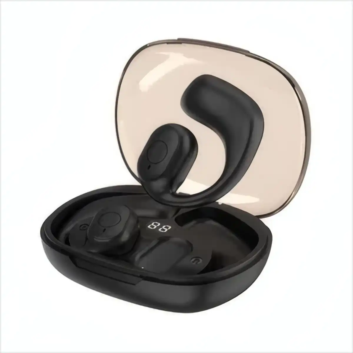 Bluetooth Earbuds Transparent Charging Case product detail view