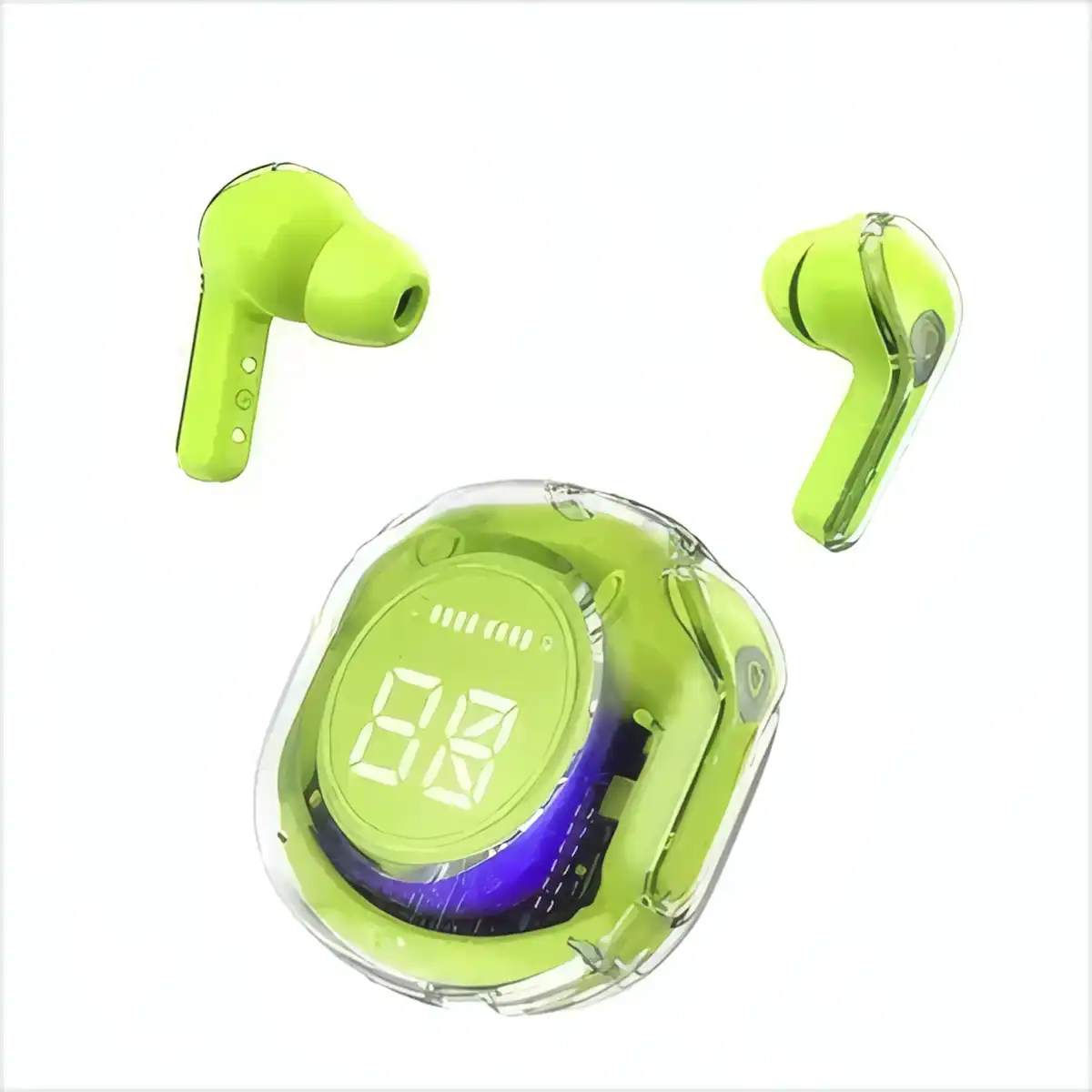 Wireless Earbuds with Digital Display alternate product angle